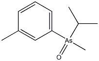 Isopropylmethyl(3-methylphenyl)arsine oxide 구조식 이미지
