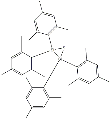 2,2,3,3-Tetramesitylthiadisilacyclopropane 구조식 이미지