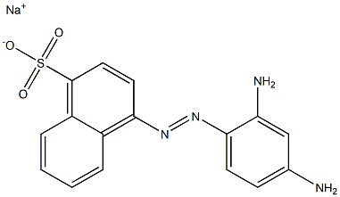4-[(2,4-Diaminophenyl)azo]naphthalene-1-sulfonic acid sodium salt 구조식 이미지