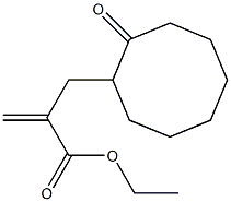2-Methylene-3-(2-oxocyclooctyl)propionic acid ethyl ester Structure