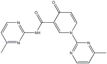 1,N-Bis(4-methylpyrimidin-2-yl)-1,4-dihydro-4-oxopyridine-3-carboxamide 구조식 이미지