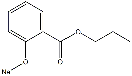 2-(Sodiooxy)benzoic acid propyl ester Structure