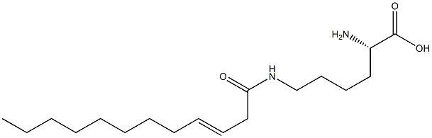 N6-(3-Dodecenoyl)lysine 구조식 이미지