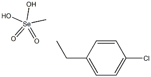 2-(4-Chlorophenyl)ethaneselenoic acid Se-methyl ester 구조식 이미지
