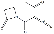 1-(2-Diazo-1,3-dioxobutyl)azetidin-2-one 구조식 이미지