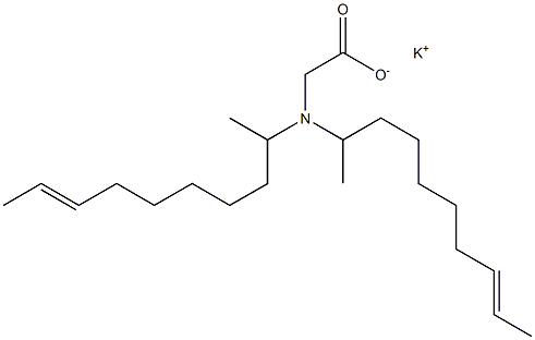 N,N-Di(8-decen-2-yl)aminoacetic acid potassium salt 구조식 이미지