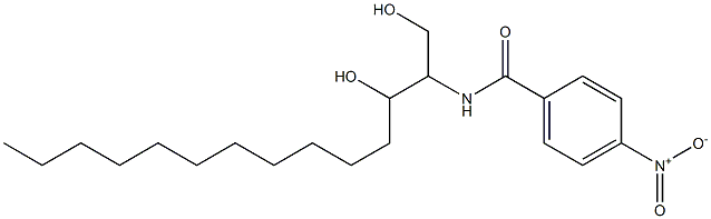 N-[2-Hydroxy-1-(hydroxymethyl)tridecyl]-4-nitrobenzamide 구조식 이미지