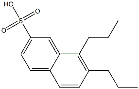 7,8-Dipropyl-2-naphthalenesulfonic acid Structure