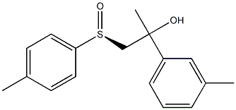 (S)-1-Methyl-1-(3-methylphenyl)-2-(4-methylphenylsulfinyl)ethanol 구조식 이미지