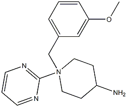 1-(m-Methoxybenzyl)-N-(2-pyrimidinyl)-4-piperidinamine 구조식 이미지
