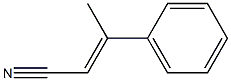 (E)-3-Phenyl-2-butenenitrile 구조식 이미지