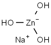 Sodium trihydroxozincate 구조식 이미지