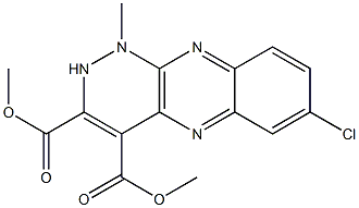 7-Chloro-1,2-dihydro-1-methylpyridazino[3,4-b]quinoxaline-3,4-dicarboxylic acid dimethyl ester Structure