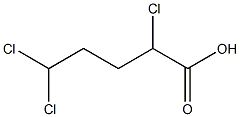 2,5,5-Trichlorovaleric acid 구조식 이미지