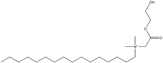 N-[(2-Hydroxyethoxy)carbonylmethyl]-N,N-dimethyl-1-hexadecanaminium Structure