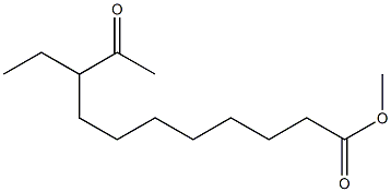 9-Ethyl-10-oxoundecanoic acid methyl ester 구조식 이미지