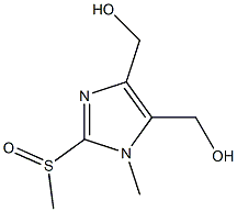 1-Methyl-2-(methylsulfinyl)-4,5-bis(hydroxymethyl)-1H-imidazole Structure