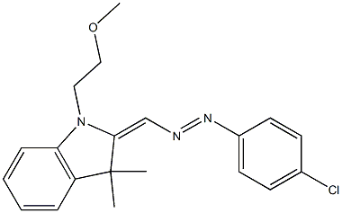 2-(4-Chlorophenylazomethylene)-1-(2-methoxyethyl)-3,3-dimethylindoline Structure
