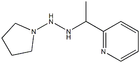 1-[1-(2-Pyridinyl)ethyl]-2-(1-pyrrolidinyl)hydrazine Structure