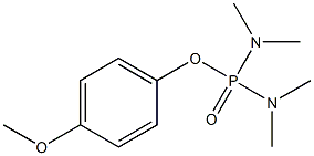 Di(dimethylamino)phosphinic acid (4-methoxyphenyl) ester Structure