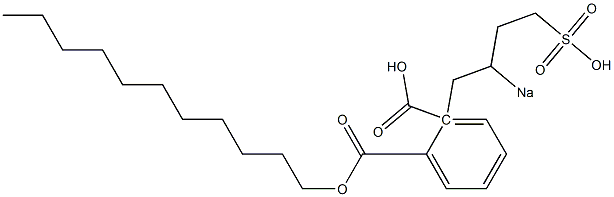 Phthalic acid 1-undecyl 2-(2-sodiosulfobutyl) ester Structure