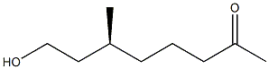 [S,(-)]-8-Hydroxy-6-methyl-2-octanone 구조식 이미지