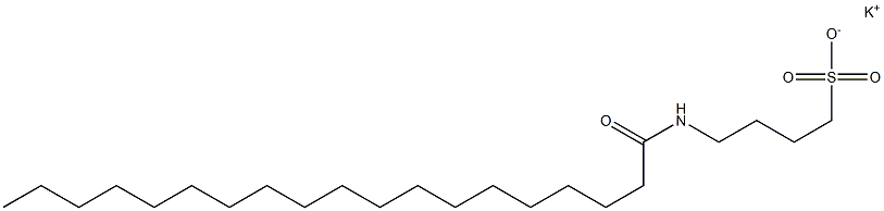 4-[(1-Oxononadecyl)amino]-1-butanesulfonic acid potassium salt Structure