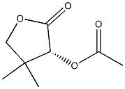 Acetic acid (3R)-2-oxo-4,4-dimethyltetrahydrofuran-3-yl ester 구조식 이미지
