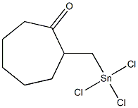 2-[(Trichlorostannyl)methyl]cycloheptan-1-one Structure