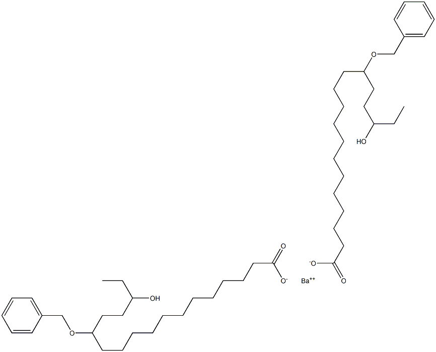 Bis(13-benzyloxy-16-hydroxystearic acid)barium salt 구조식 이미지