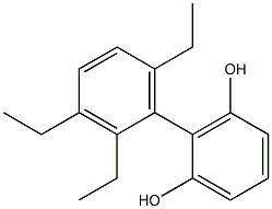 2-(2,3,6-Triethylphenyl)benzene-1,3-diol 구조식 이미지