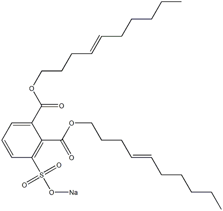 3-(Sodiosulfo)phthalic acid di(4-decenyl) ester Structure