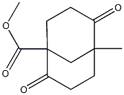 5-Methyl-2,6-dioxobicyclo[3.3.1]nonane-1-carboxylic acid methyl ester Structure