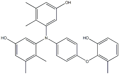 N,N-Bis(5-hydroxy-2,3-dimethylphenyl)-4-(2-hydroxy-6-methylphenoxy)benzenamine Structure