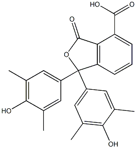 1,3-Dihydro-1,1-bis(4-hydroxy-3,5-dimethylphenyl)-3-oxoisobenzofuran-4-carboxylic acid Structure