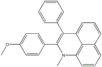 1-Methyl-2-(p-methoxyphenyl)-3-phenyl-1H-benzo[de]quinoline Structure