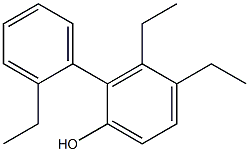 3,4-Diethyl-2-(2-ethylphenyl)phenol Structure