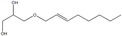 3-(2-Octenyloxy)-1,2-propanediol Structure