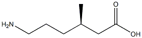 [R,(+)]-6-Amino-3-methylhexanoic acid 구조식 이미지