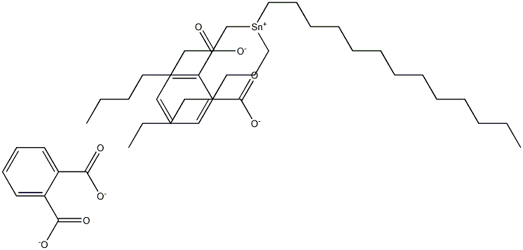 Bis(phthalic acid 1-tridecyl)dioctyltin(IV) salt 구조식 이미지