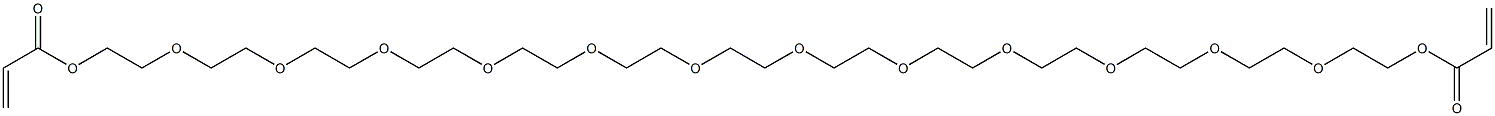 3,6,9,12,15,18,21,24,27,30,33,36-Dodecaoxaoctatriacontane-1,38-diol diacrylate 구조식 이미지