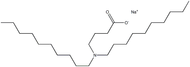 4-(Didecylamino)butyric acid sodium salt 구조식 이미지