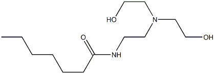 N-[2-[Bis(2-hydroxyethyl)amino]ethyl]heptanamide 구조식 이미지