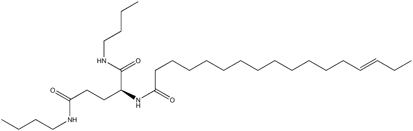 N2-(14-Heptadecenoyl)-N1,N5-dibutylglutaminamide 구조식 이미지