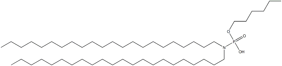 N,N-Didocosylamidophosphoric acid hydrogen hexyl ester Structure