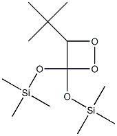 3,3-Bis(trimethylsilyloxy)-4-tert-butyl-1,2-dioxetane Structure