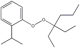 2-Isopropylphenyl 1,1-diethylbutyl peroxide Structure