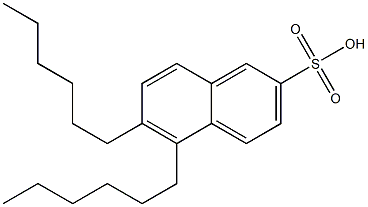 5,6-Dihexyl-2-naphthalenesulfonic acid 구조식 이미지