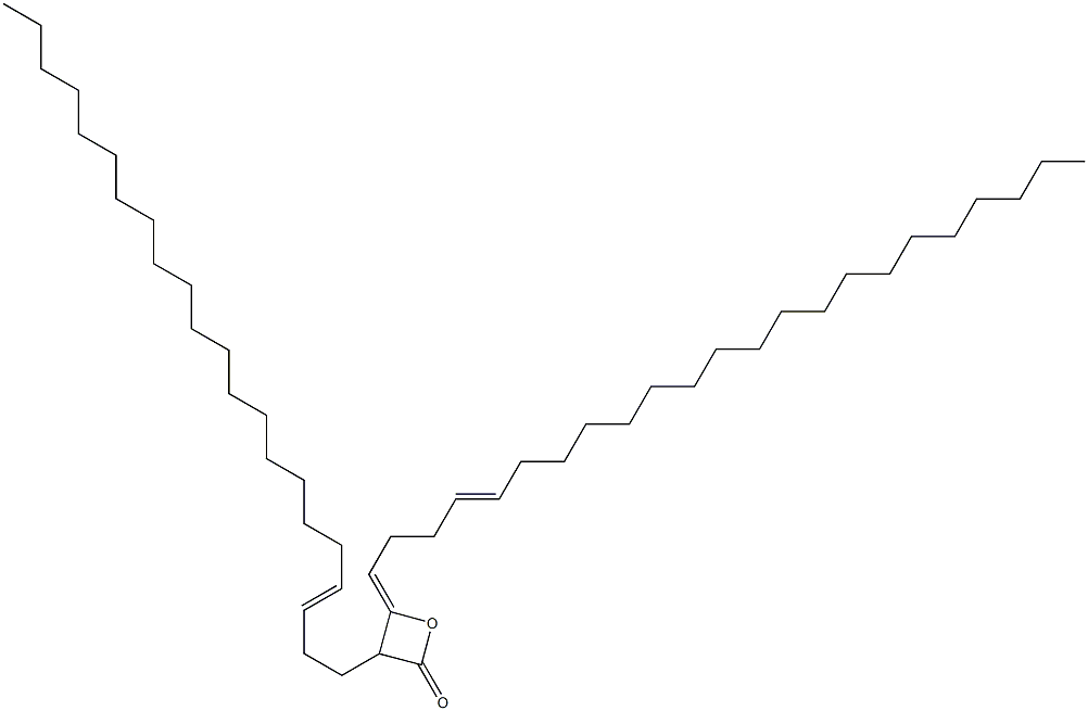 3-(3-Docosenyl)-4-(4-tricosen-1-ylidene)oxetan-2-one 구조식 이미지