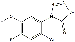 1-(2-Chloro-4-fluoro-5-methoxyphenyl)-1H-tetrazol-5(4H)-one Structure